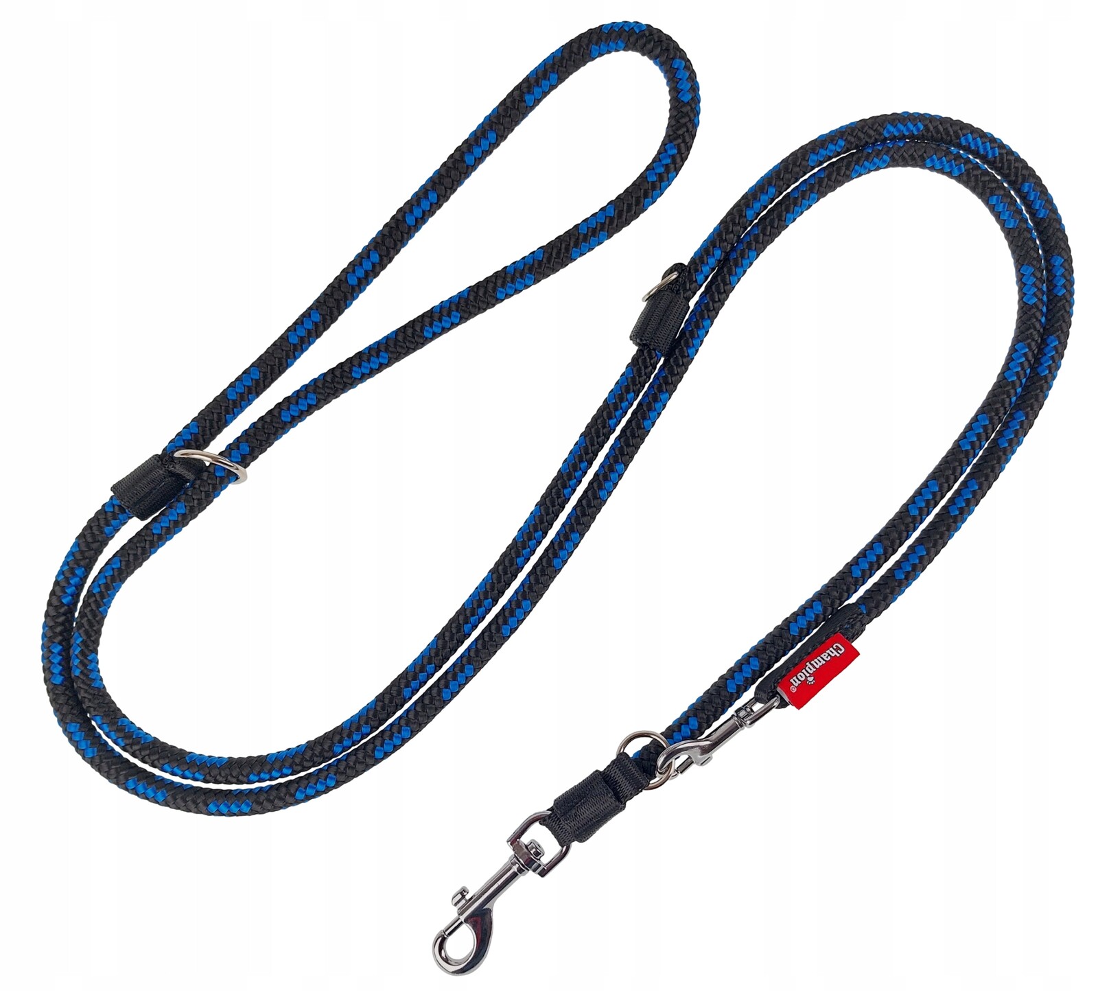 Vodítko pro psa Regulovatelné lanko 3m/1,0cm Champion Černomodré