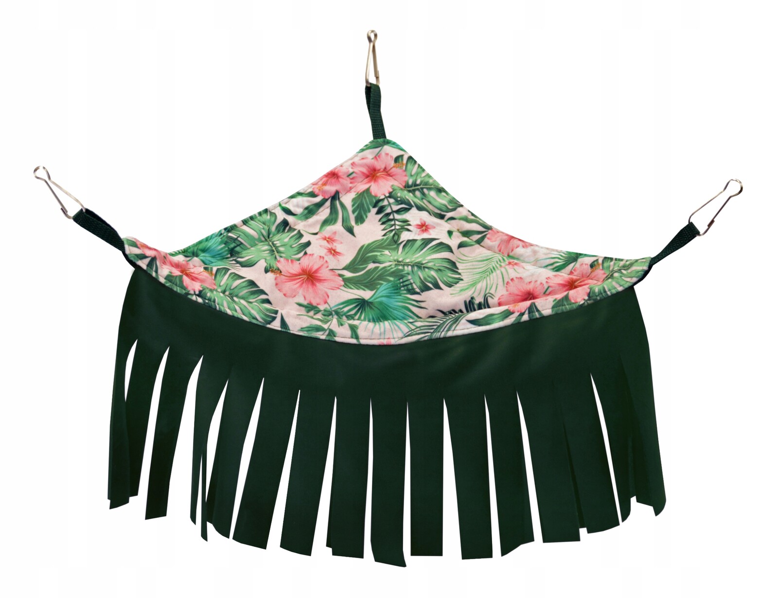 Rohová Houpací Síť S Třásněmi 30 X 30 CM Ibiškový Květ Pro Hlodavce Krysy