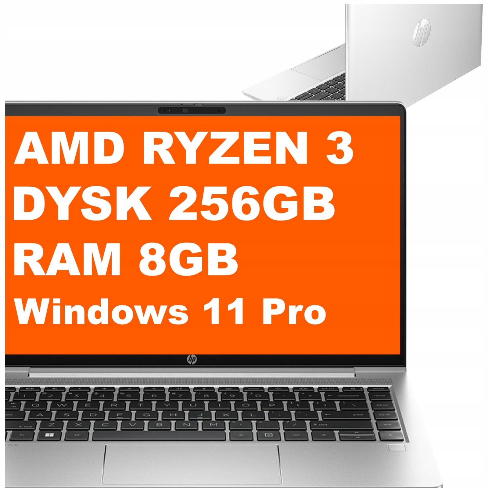 Hp ProBook 455 G10 Ryzen 3 8GB 256GB Radeon Fhd Dotyk Win 11 Pro Stříbrný