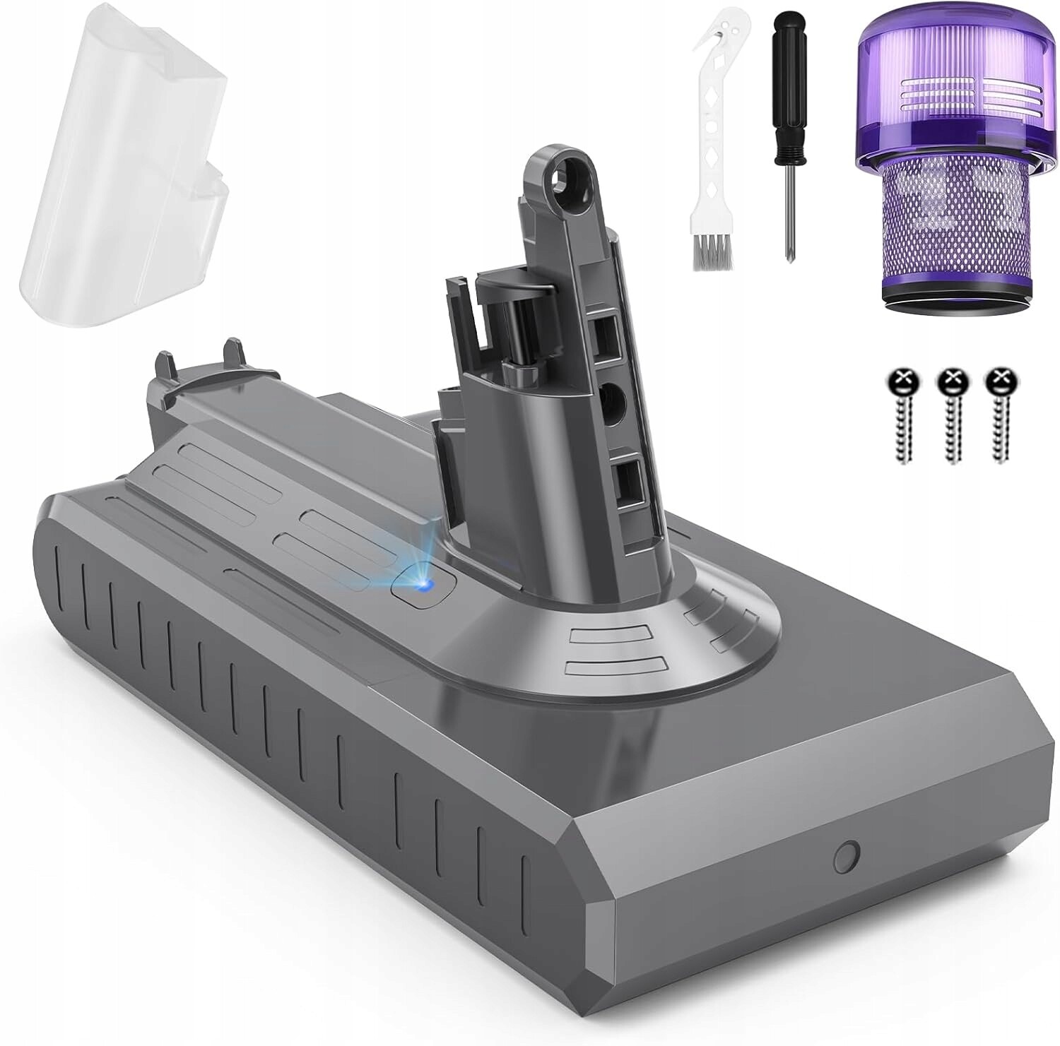 Baterie Akumulátor Náhradní díl pro Dyson V11 SV14 25,2V 3900Mah Li-ion Filtr