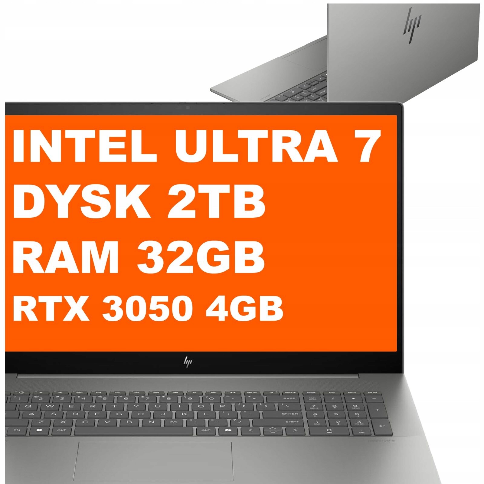 Notebook Hp Envy 17T-CW Intel Ultra 7 32GB 2TB Rtx 3050 Uhd Win 11 Stříbrný