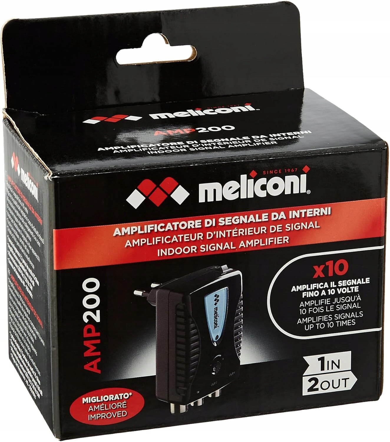 Zesilovač Signálu S Filtrem Lte Meliconi AMP200 Plus Digitální Vnitřní