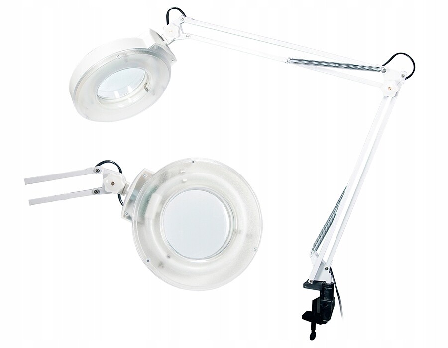 Svítilna s lupou a zvětšením 5D 11W bílá, připevněná k pracovní desce 115 mm Yihua 298