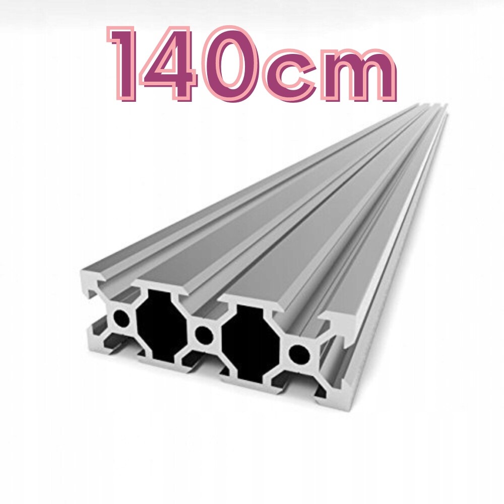 Hliníkový profil V-Slot 20x60x140 cm (stříbrný)