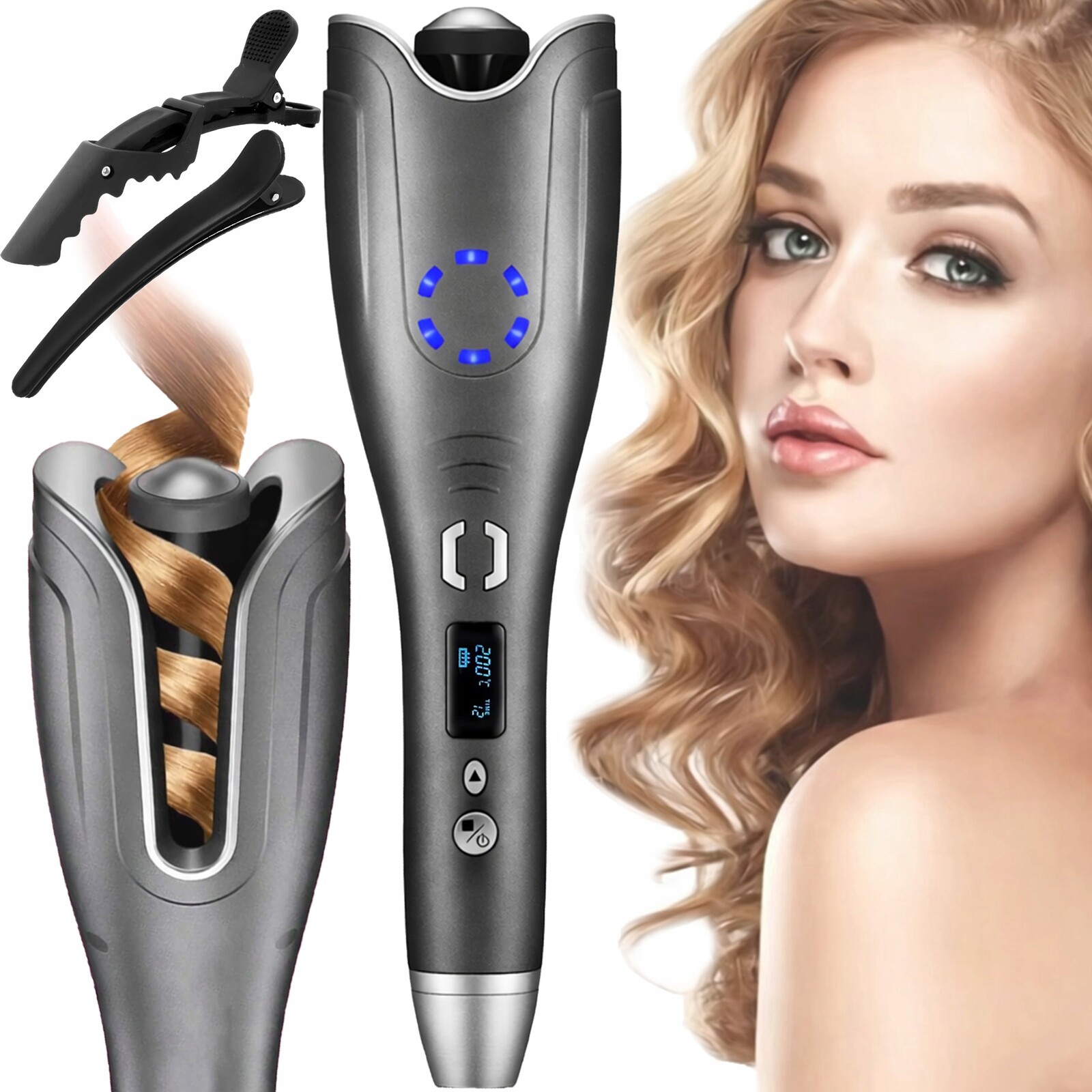 Automatická Rotační Keratinově Keramická Kulma S Regulací Časovače 50 W