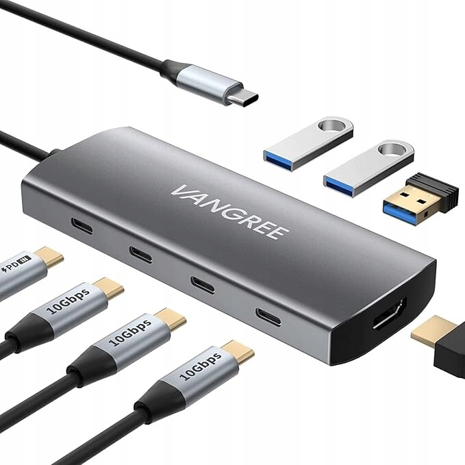Usb-c hub 8v1 Hdmi 4K 60Hz Pd 100W 10Gbps