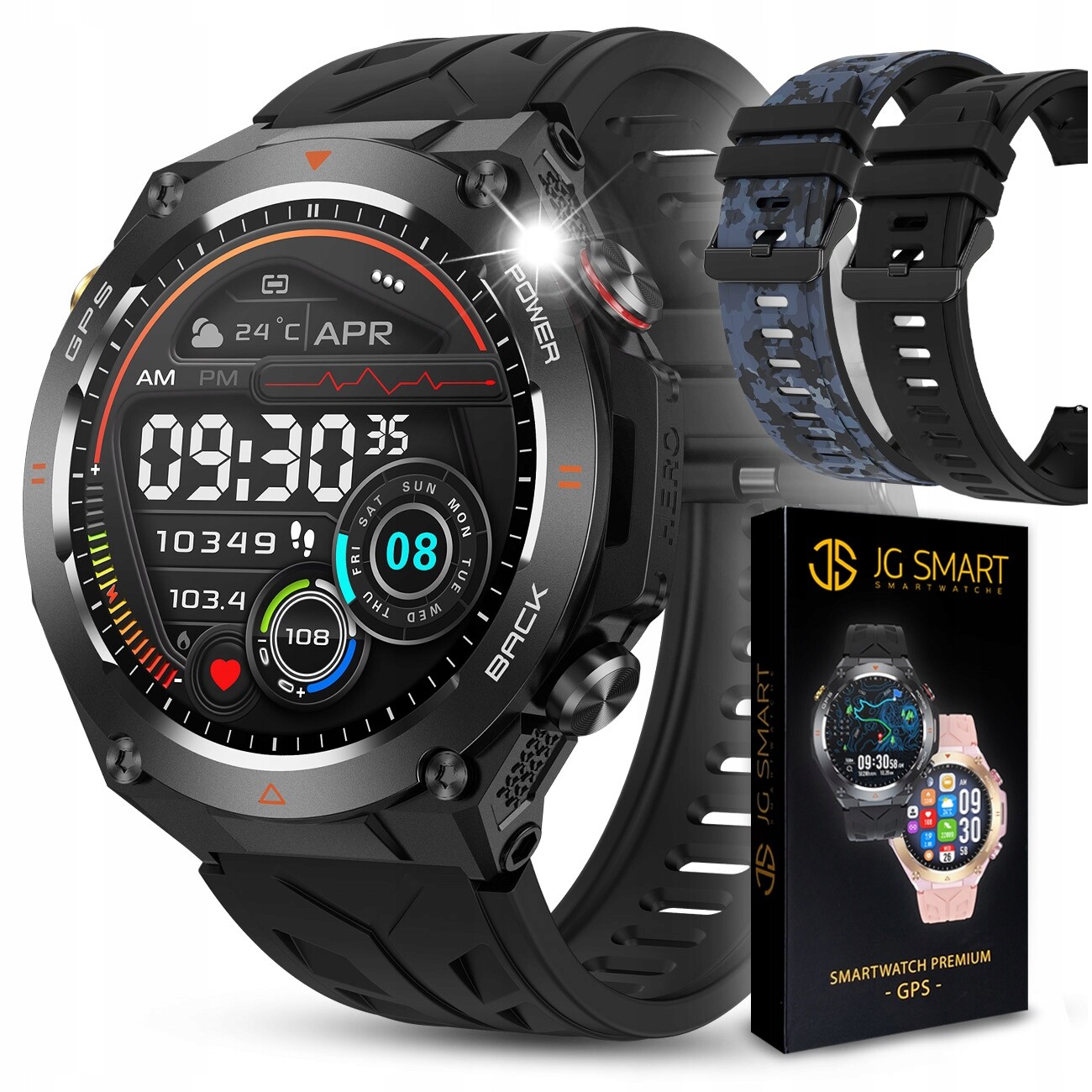 Chytré Hodinky Pánské Gps Menu Pl Voděodolné Sportovní Chytré Hodinky Hovory Puls Bp