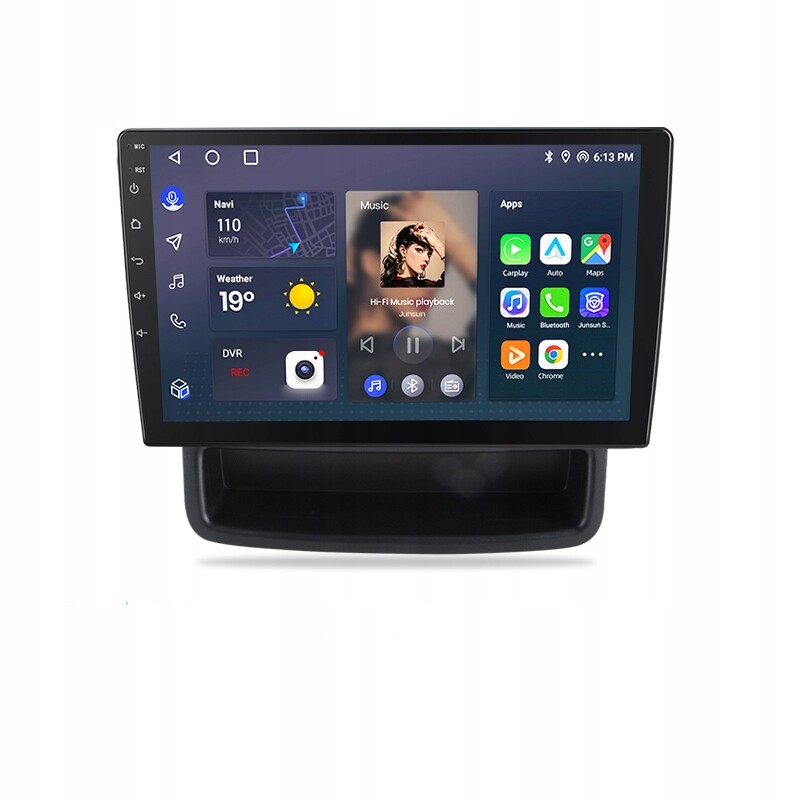 Automobilové rádio Junsun 2-DIN s Android Auto pro Trafic Vivaro 2010-2014