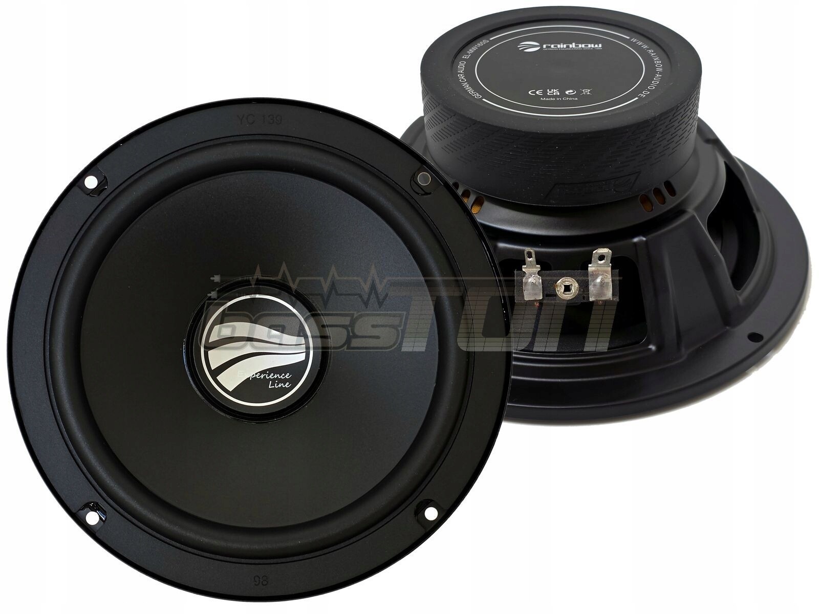 Rainbow Audio EL-MW165S basové reproduktory do auta 165 mm 16,5 cm 3 Ohm