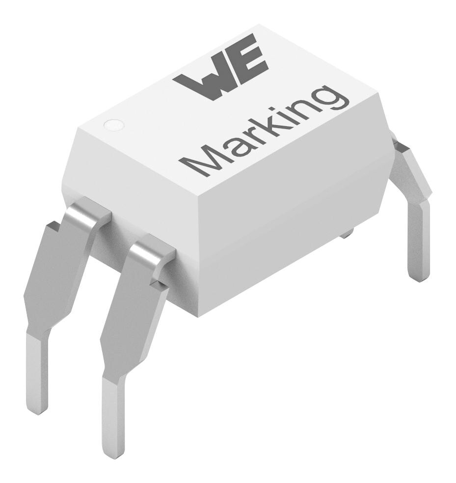 WÃ¼rth Elektronik 140814241110 Optocoupler, Transistor, 80V, Dip-4