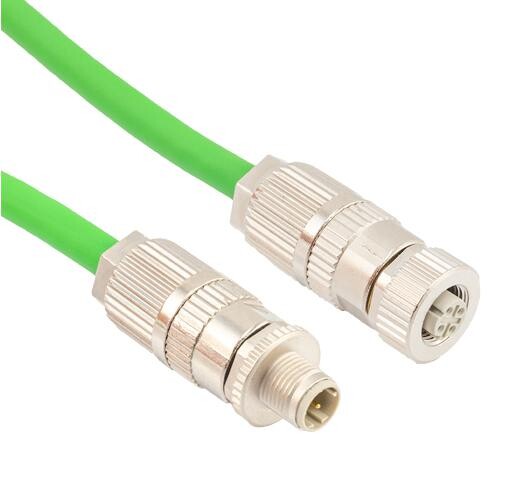 L-Com Trgpa405-2M Sensor Cord, M12 Plug-M12 Rcpt, 6.6Ft