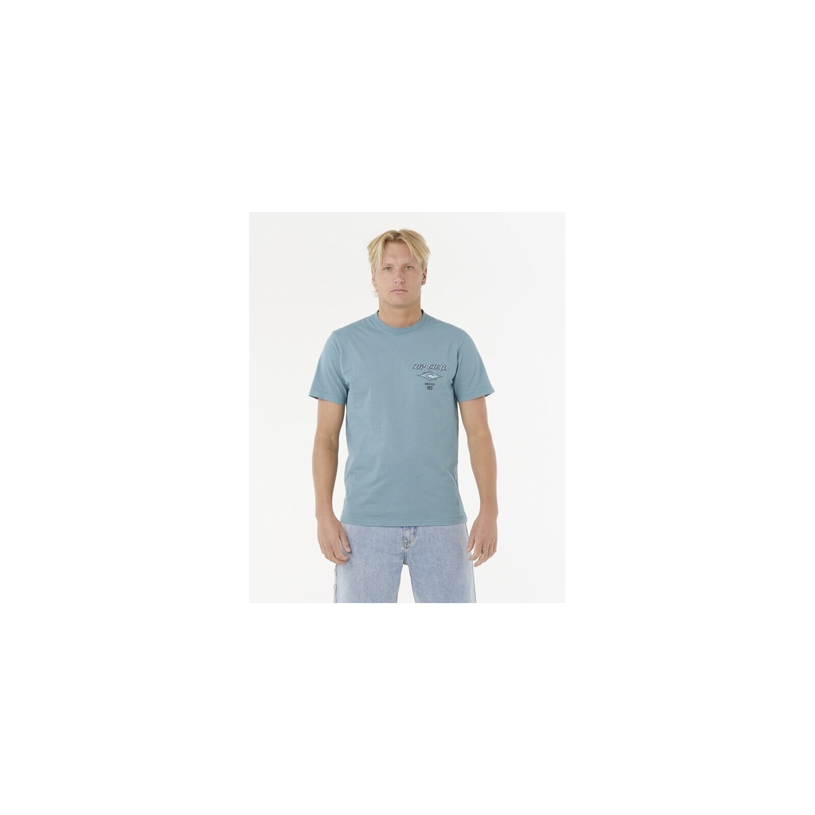 triko RIP CURL - Fade Out Icon Tee Storm Blue (1276)