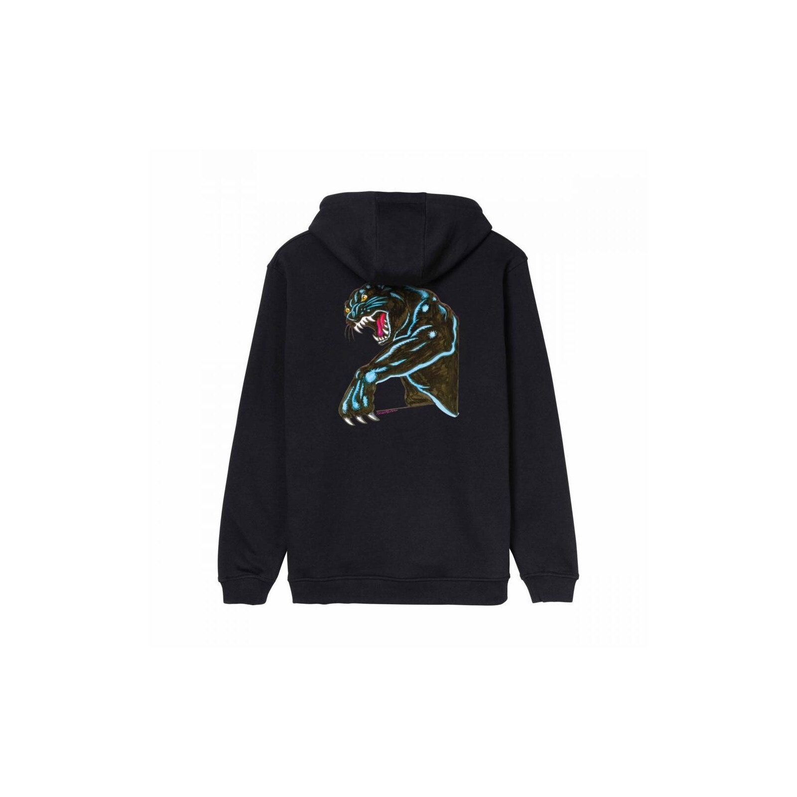 mikina SANTA CRUZ - Natas Sketch Panther Hood Black (BLACK) velikost: XL