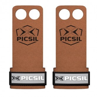 Picsil Mozolníky Raven Grips - 2 prstý - hnědý + šedivé logo PICSIL55