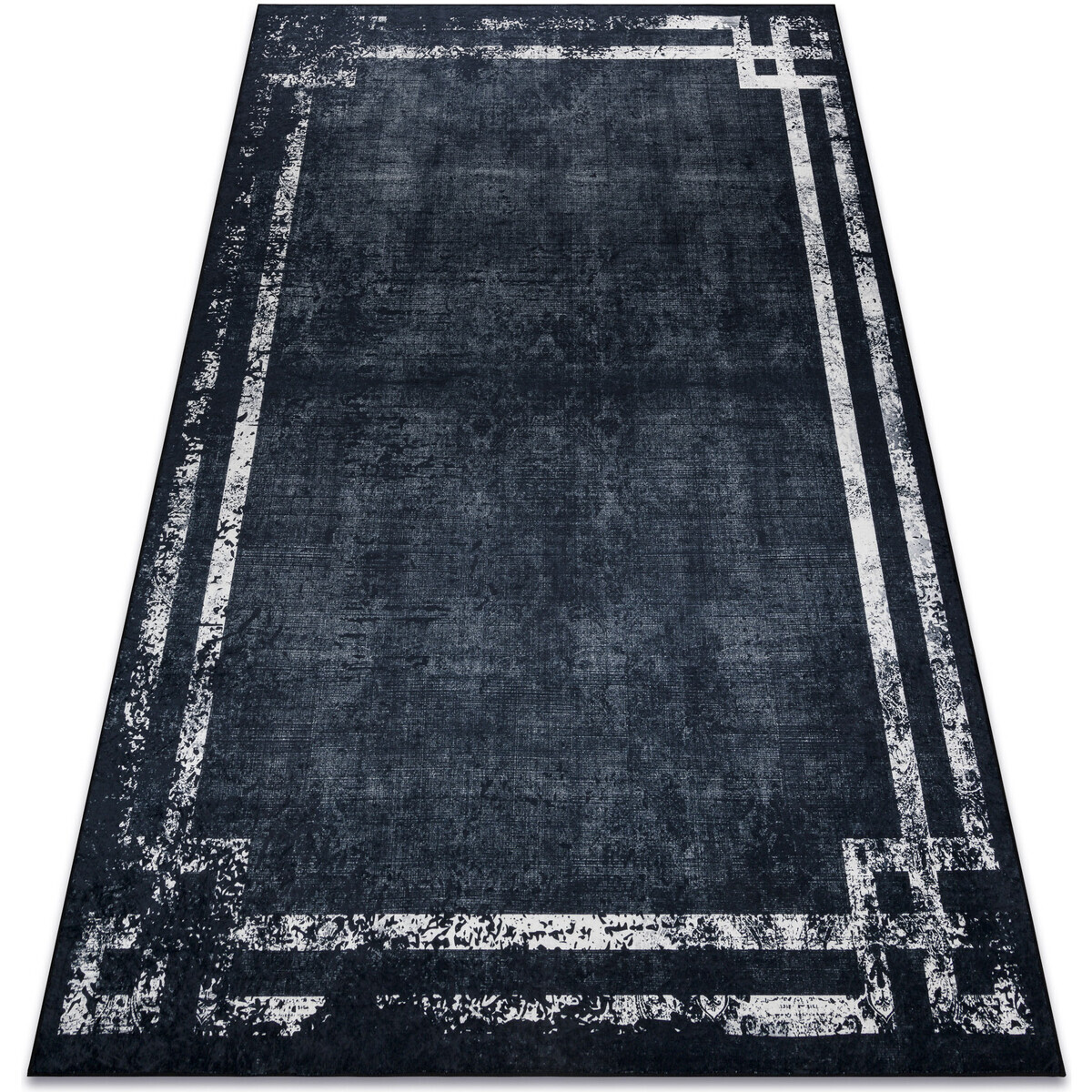 Rugsx  ANDRE mycí kobereček 1486 vzor rámu vintage 160x220 cm  Černá