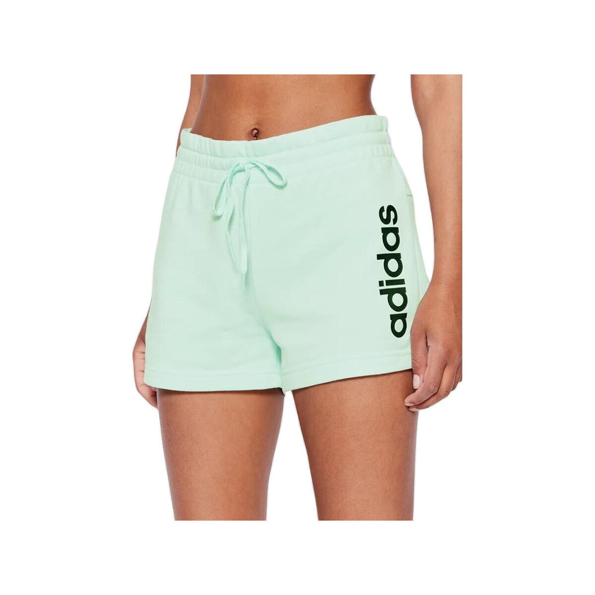 adidas  Shorts  Essentials Slim coton  Zelená