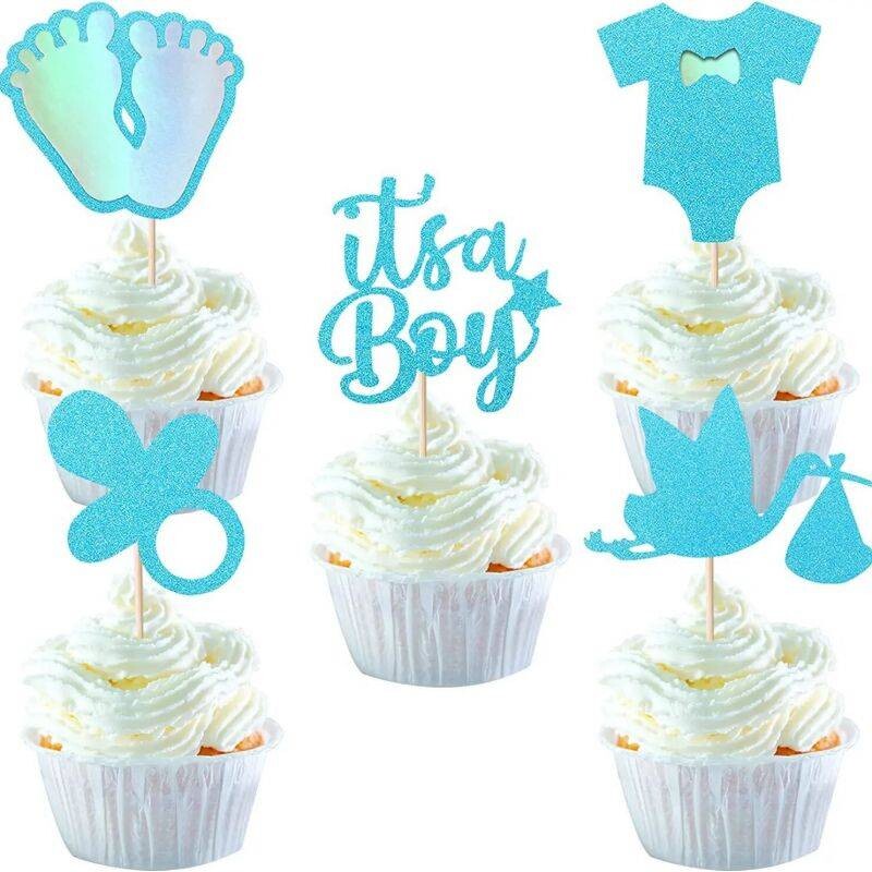 Zápichy na muffiny Its a boy 30ks - Cakesicq