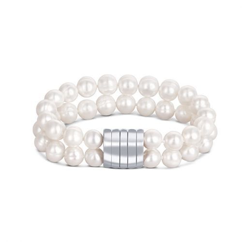 JwL Luxury Pearls Dvojitý náramek z pravých bílých perel JL0598