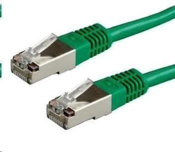 LYNX CS Patch kabel Cat6A, S-FTP - 0,25m, zelený (PK-SFTP6A-0025-GREEN)