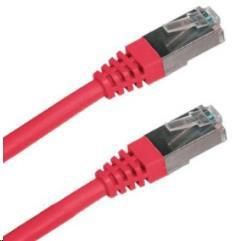 LYNX CS Patch kabel Cat6A, S-FTP - 5m, červený (PK-SFTP6A-050-RED)