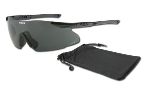 Univerzální ochranné brýle ESS® ICE-1 - Grey (Barva: Černá, Čočky: Kouřově šedé)