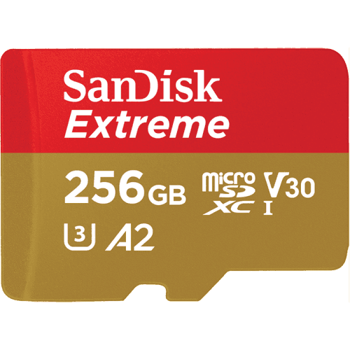 SANDISK micro SDXC 256GB EXTREME 160 MB/s A2