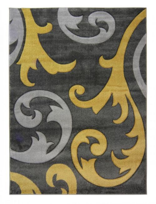 Flair Rugs koberce Kusový koberec Hand Carved Elude Ochre - 120x170 cm Žlutá