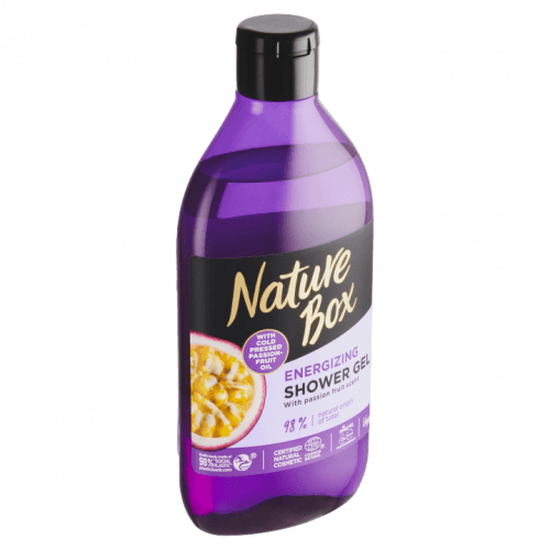 Nature Box Passion Fruit energizující sprchový gel 385 ml