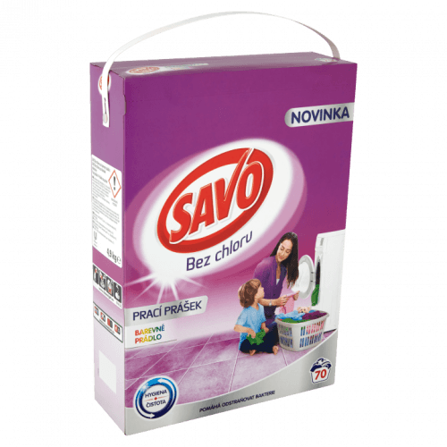 SAVO prací prášek barevné prádlo 70 praní 4,9 kg