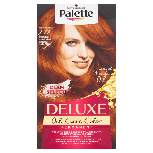 Palette Deluxe 562 Intenzivní zářivě měděný barva na vlasy se sérem se 7 oleji