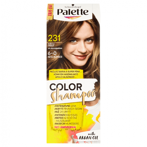 Schwarzkopf Palette Color Shampoo barva na vlasy Světle Hnědý 231