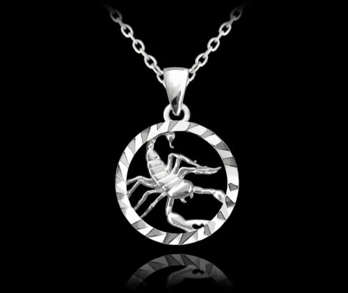 Stříbrný náhrdelník MINET Zodiac znamení VÁHY JMAS9410SN45