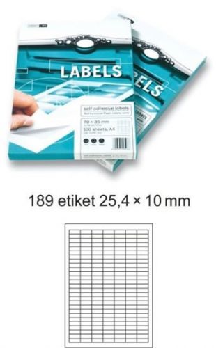 Etikety EUROLABELS - 189 etiket na A4 (100 ks), 140g