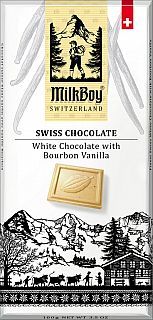 MILKBOY SWISS Bílá čokoláda Bourbon Vanilla 100g