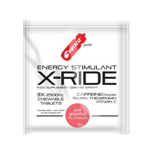 PENCO Energy stimulant  X-RIDE 3tbl v sáčku Pink Grapefruit