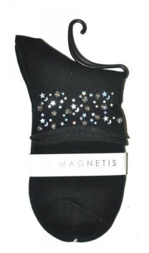 Magnetis 13519 beztlakové hvězdičky Dámské ponožky Univerzální světle šedá