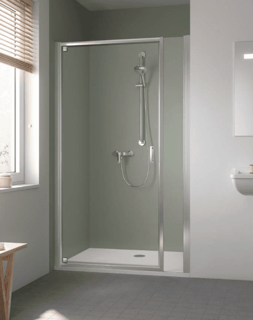 Kermi STINA sprchové dveře kyvné 1OP 1200 x 1950 mm sklo čiré Clean ST1OP12019VPK ST1OP12019VPK