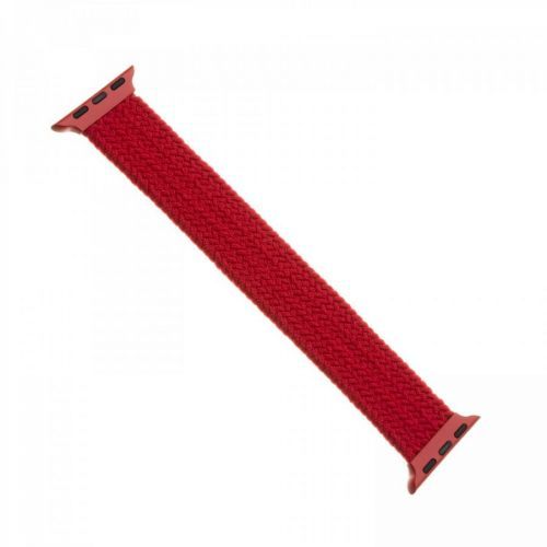 Elastický nylonový řemínek FIXED Nylon Strap pro Apple Watch 38/40mm, velikost L, červená