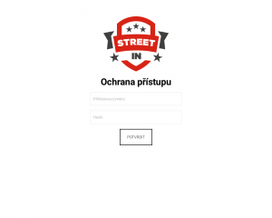 Vzled internetové stránky obchodu STREET IN