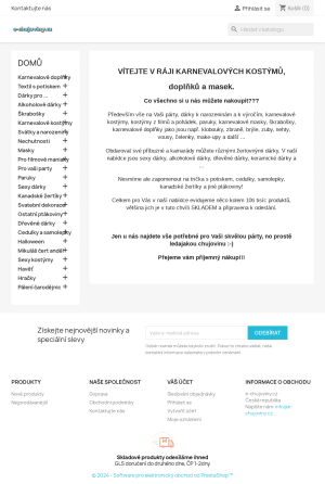 Vzled internetové stránky obchodu e-chujoviny.cz