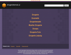 Vzled internetové stránky obchodu Drogerie Temat