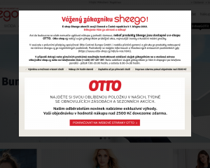Vzled internetové stránky obchodu sheego